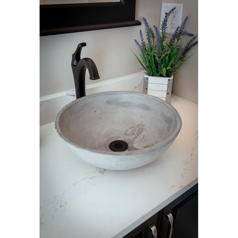 EdenBath Eden Bath Eden 14.2'' Concrete Circular Vessel Bathroom Sink